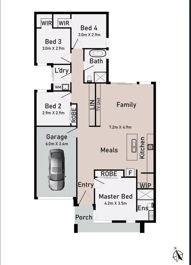 Floorplan of Homely house listing, 68 Darwinia Drive, Mickleham VIC 3064