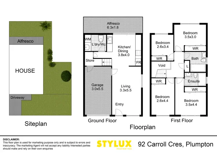 Floorplan of Homely townhouse listing, 92 Carroll Crescent, Plumpton NSW 2761
