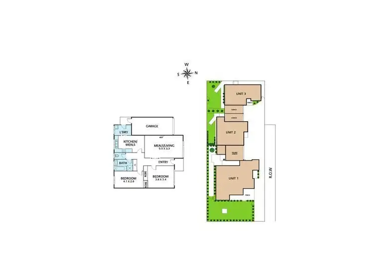 Floorplan of Homely semi-detached listing, 41 Atkins Street, Kew VIC 3101