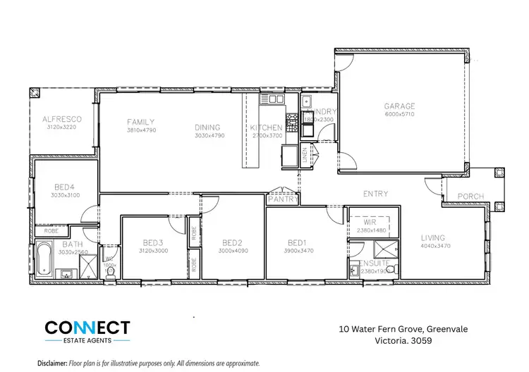 Floorplan of Homely house listing, 10 Water Fern Grove, Greenvale VIC 3059
