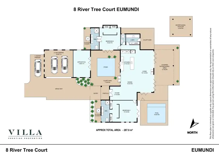 Floorplan of Homely rural property listing, 8 River Tree Court, Eumundi QLD 4562