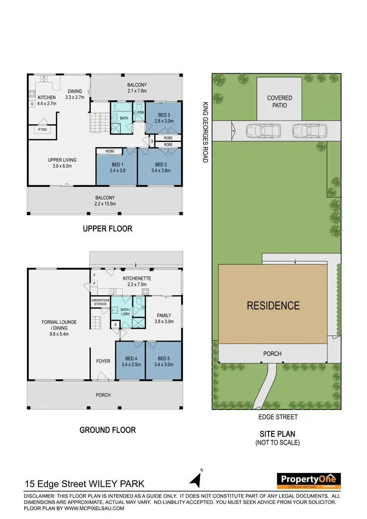 Floorplan of Homely house listing, 15 Edge Street, Wiley Park NSW 2195