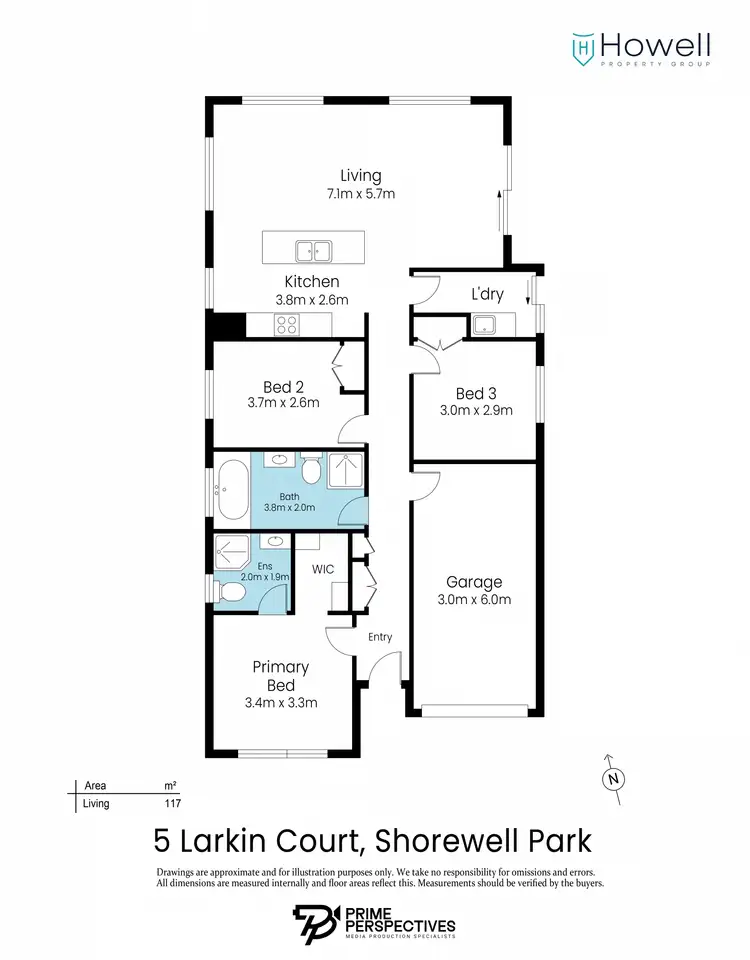 Floorplan of Homely house listing, 5 Larkin Court, Shorewell Park TAS 7320