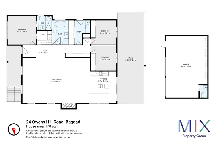 Floorplan of Homely house listing, 24 Owens Hill Road, Bagdad TAS 7030