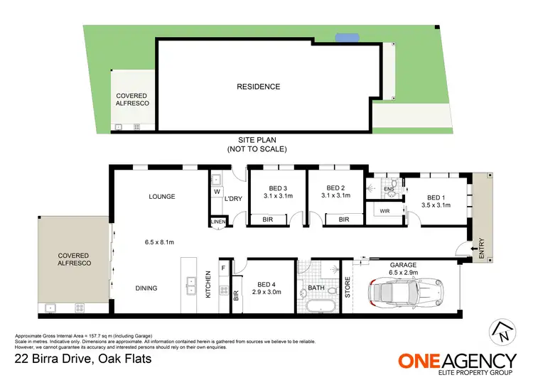 Floorplan of Homely house listing, 22 Birra Drive, Oak Flats NSW 2529