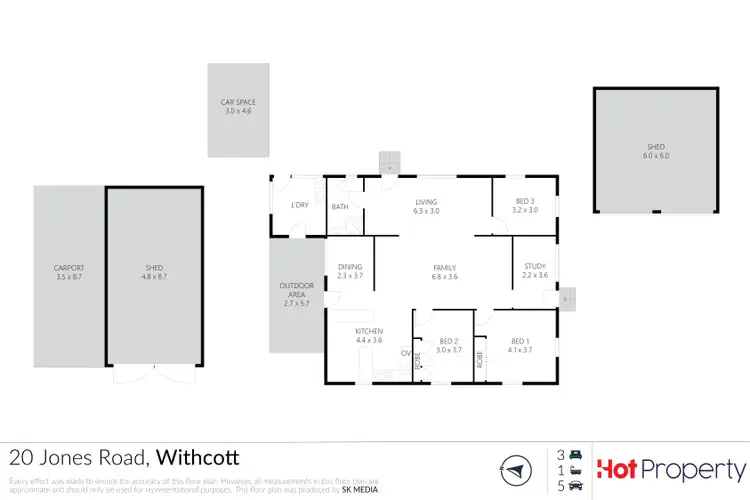 Floorplan of Homely house listing, 20 Jones Road, Withcott QLD 4352