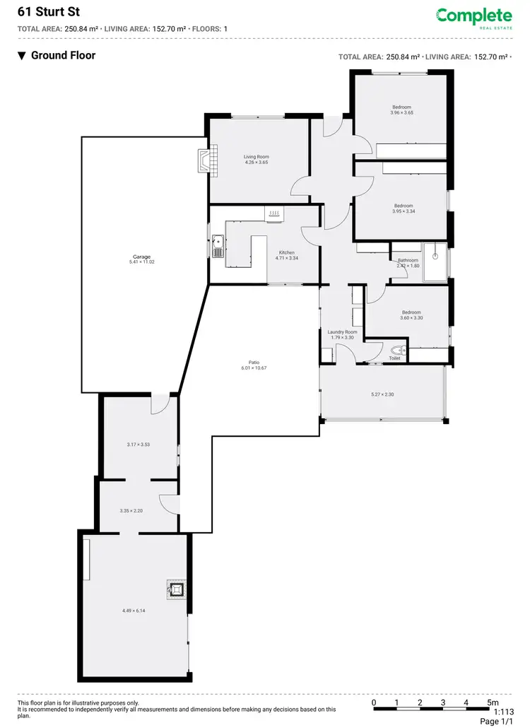 Floorplan of Homely house listing, 61 STURT STREET, Mount Gambier SA 5290