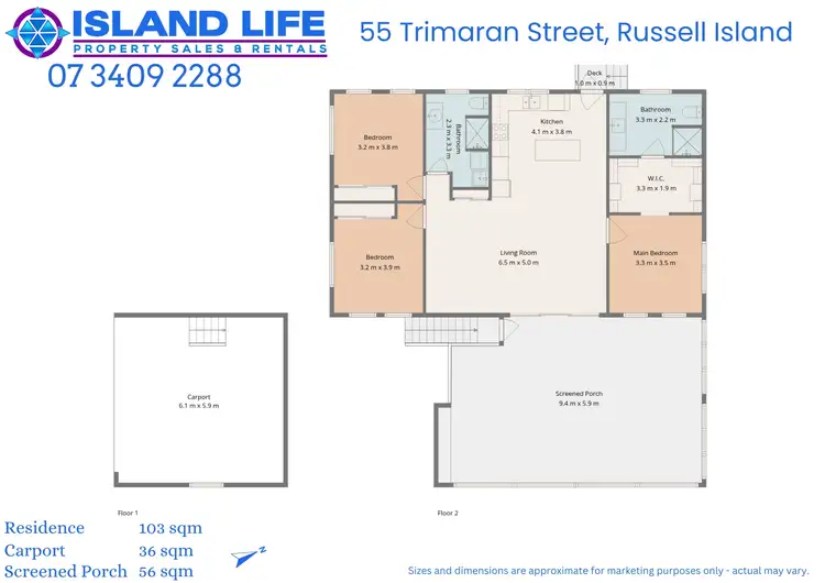 Floorplan of Homely house listing, 55 Trimaran Street, Russell Island QLD 4184