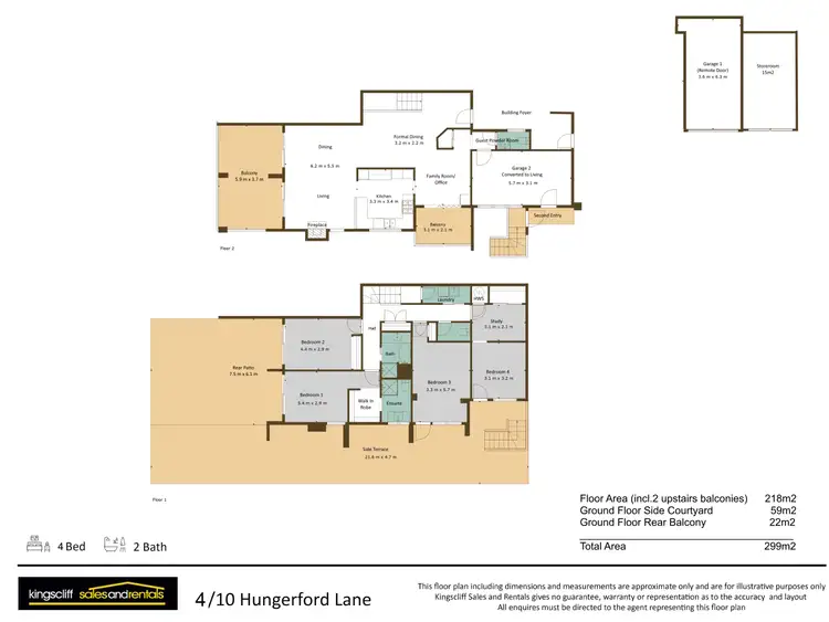 Floorplan of Homely apartment listing, 4/10 Hungerford Lane, Kingscliff NSW 2487