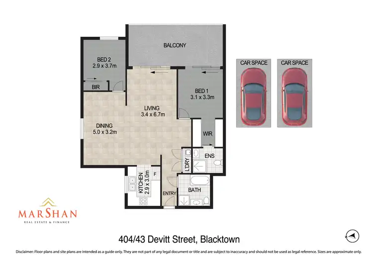 Floorplan of Homely apartment listing, 404/43 Devitt Street, Blacktown NSW 2148