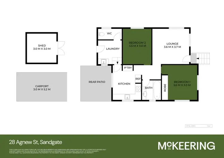 Floorplan of Homely house listing, 28 Agnew Street, Sandgate QLD 4017