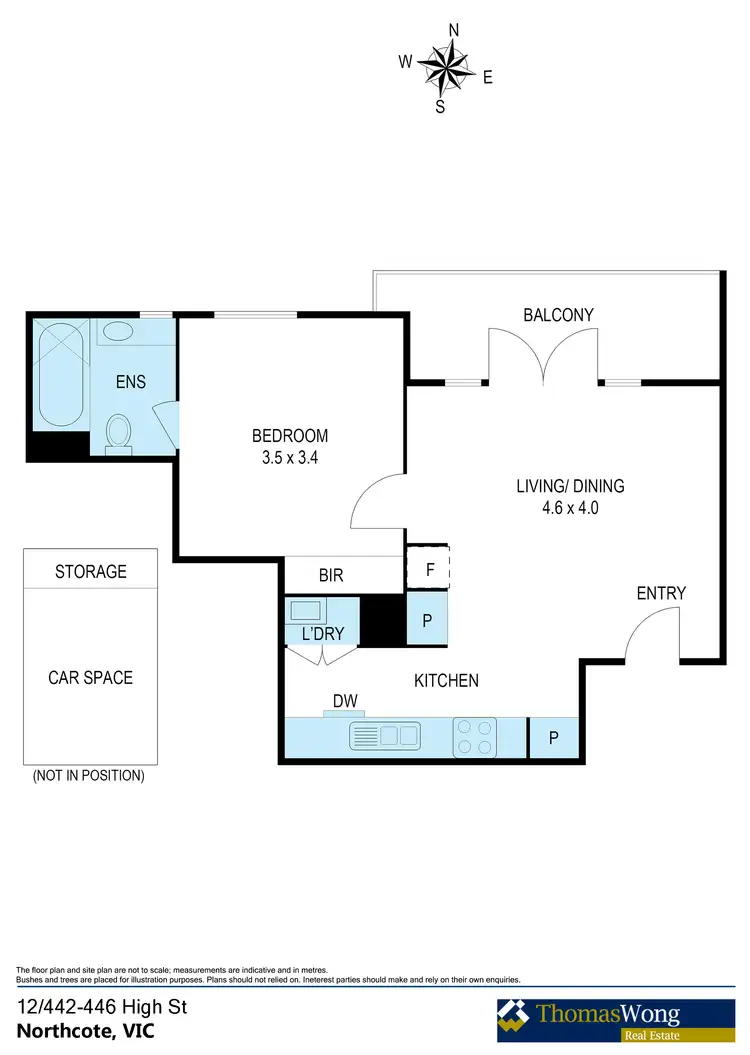 Floorplan of Homely apartment listing, 12/442-446 High Street, Northcote VIC 3070