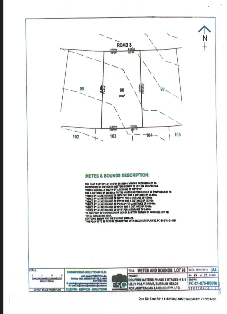 Floorplan of Homely land listing, 5 Windward Way, Burrum Heads QLD 4659