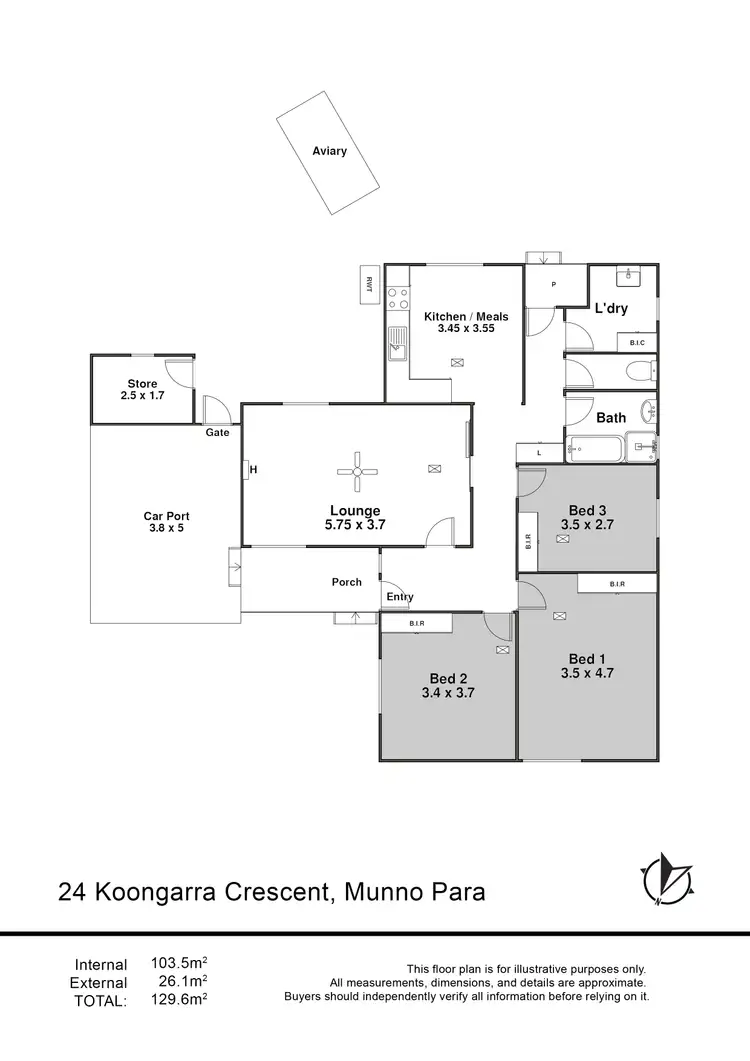 Floorplan of Homely house listing, 24 Koongarra Crescent, Munno Para SA 5115