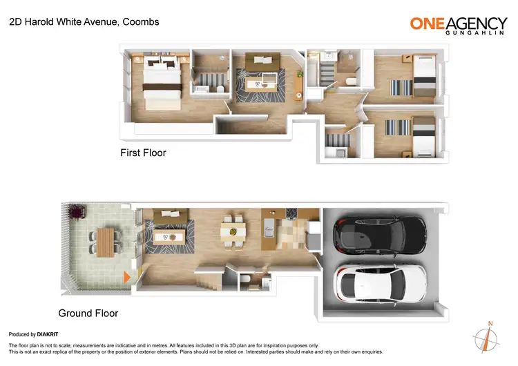 Floorplan of Homely townhouse listing, 2D Harold White Avenue, Coombs ACT 2611