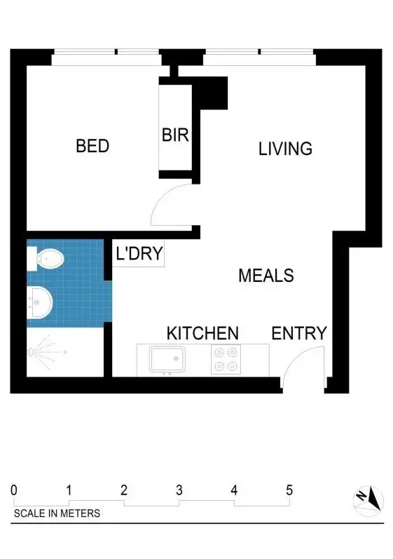 Floorplan of Homely apartment listing, 2909/568 Collins Street, Melbourne VIC 3000