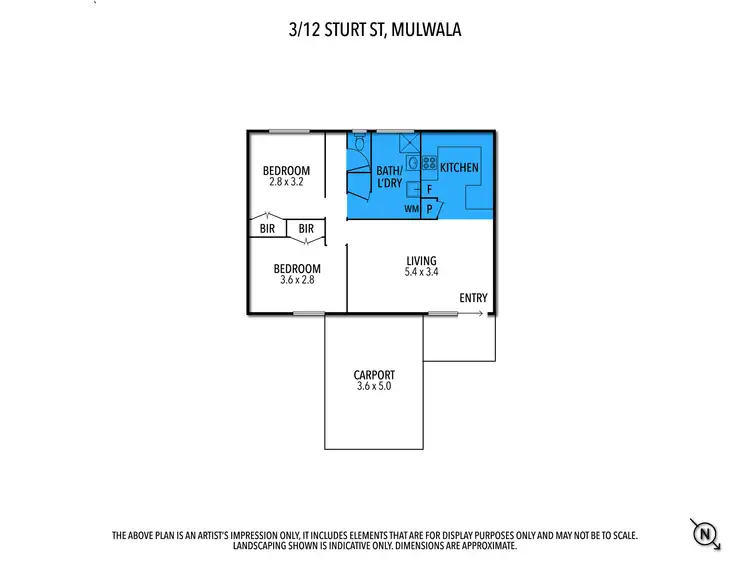 Floorplan of Homely unit listing, 3/12 Sturt Street, Mulwala NSW 2647