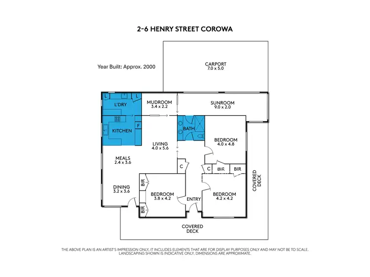 Floorplan of Homely house listing, 2-6 Henry Street, Corowa NSW 2646