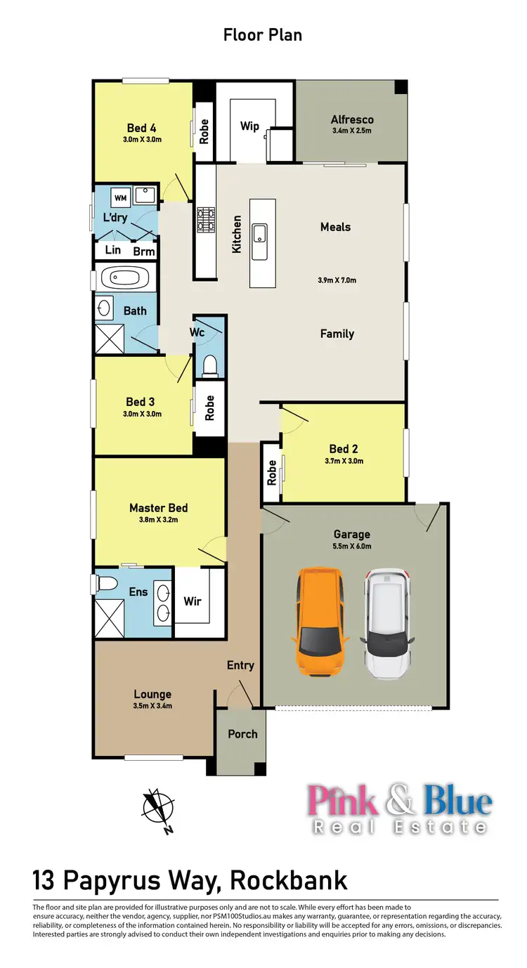 Floorplan of Homely house listing, 13 Papyrus Way, Rockbank VIC 3335