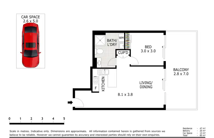 Floorplan of Homely unit listing, 43/586 ANN STREET, Fortitude Valley QLD 4006