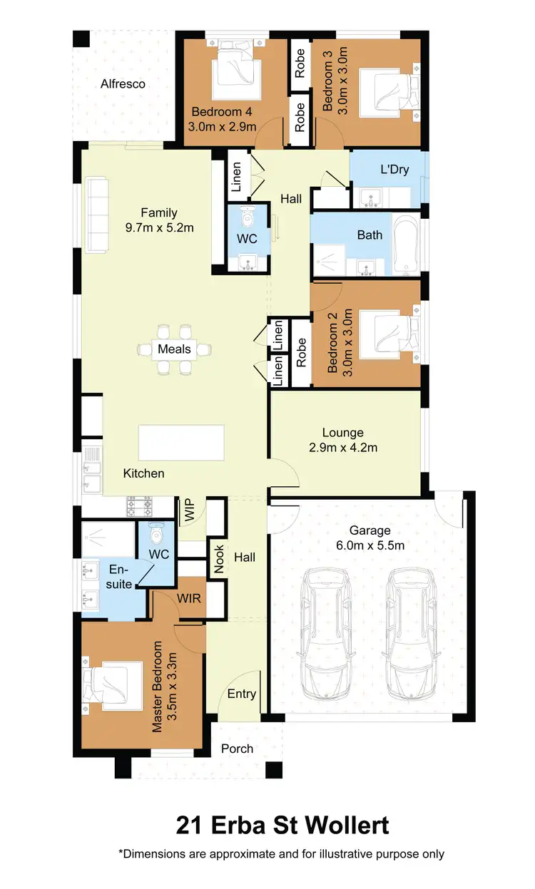 Floorplan of Homely house listing, 21 Erba Street, Wollert VIC 3750