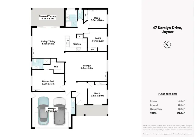 Floorplan of Homely house listing, 47 Karelyn Drive, Joyner QLD 4500