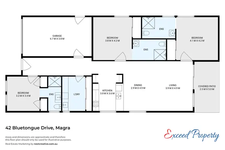 Floorplan of Homely house listing, 42 Bluetongue Drive, Magra TAS 7140