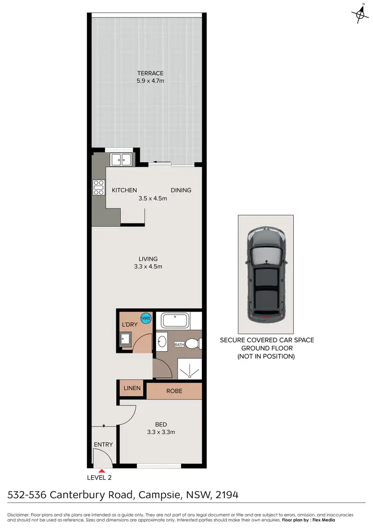 Floorplan of Homely apartment listing, 6/532-536 Canterbury Road, Campsie NSW 2194