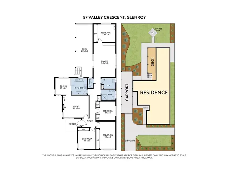 Floorplan of Homely house listing, 87 Valley Crescent, Glenroy VIC 3046