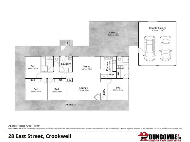 Floorplan of Homely house listing, 28 East Street, Crookwell NSW 2583