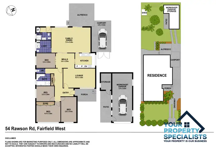 Floorplan of Homely house listing, 54 Rawson Road, Fairfield West NSW 2165