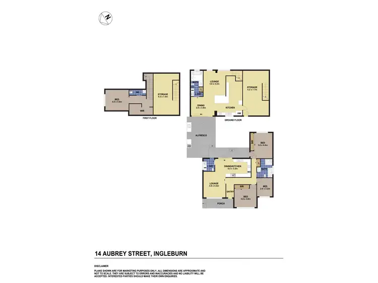 Floorplan of Homely house listing, 14 Aubrey Street, Ingleburn NSW 2565