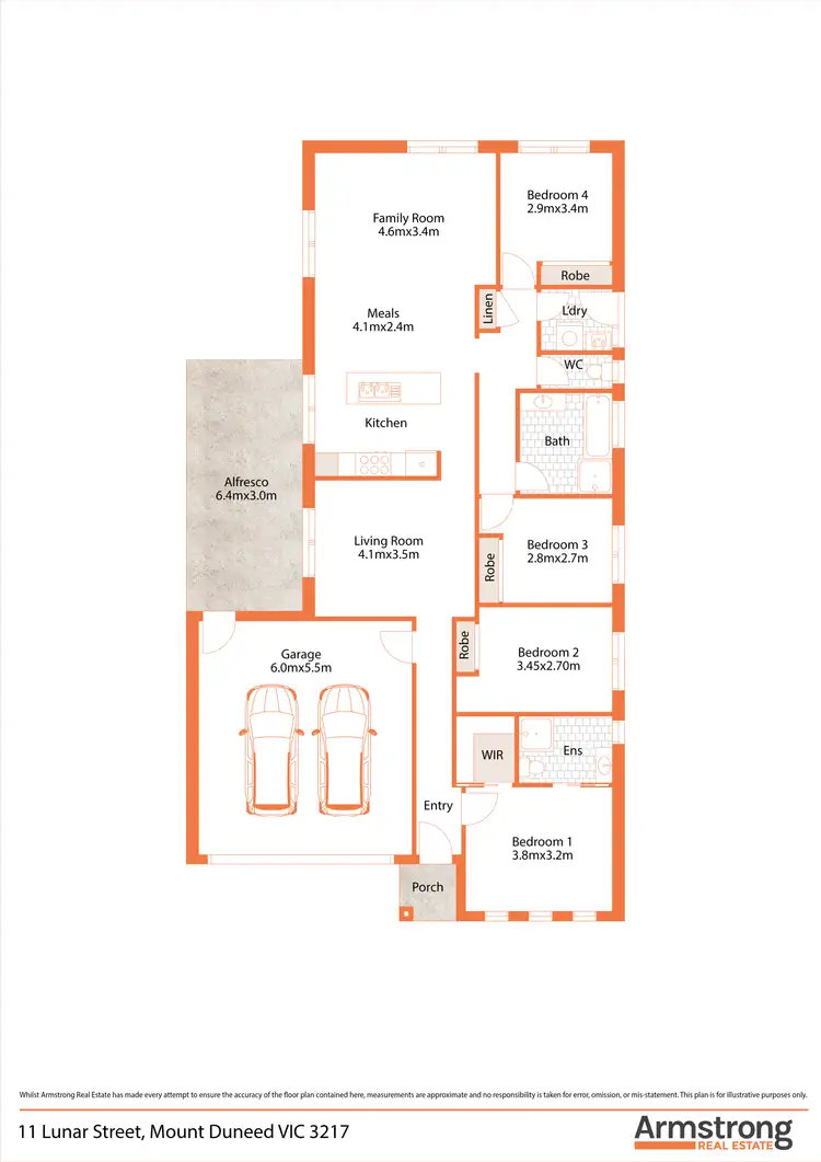 Floorplan of Homely house listing, 11 Lunar Street, Mount Duneed VIC 3217