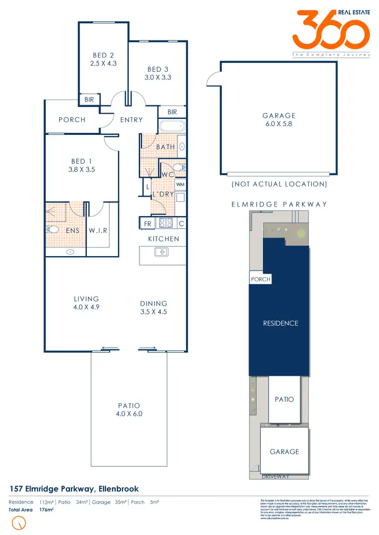 Floorplan of Homely house listing, 157 Elmridge Parkway, Ellenbrook WA 6069