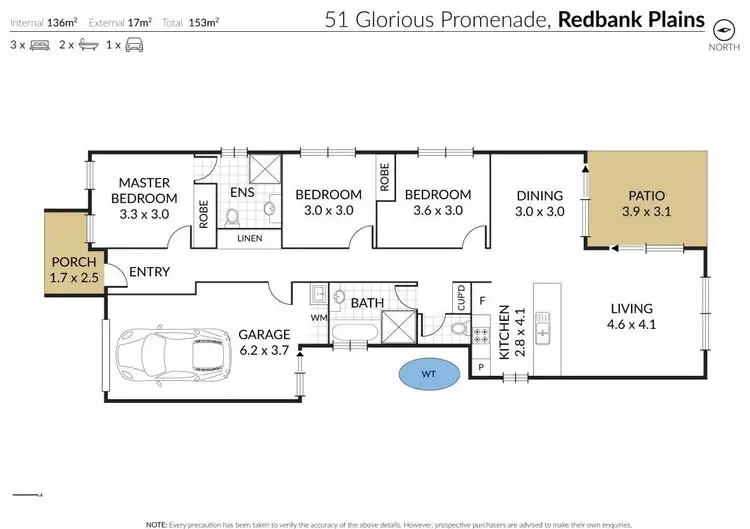 Floorplan of Homely house listing, 51 Glorious Promenade, Redbank Plains QLD 4301