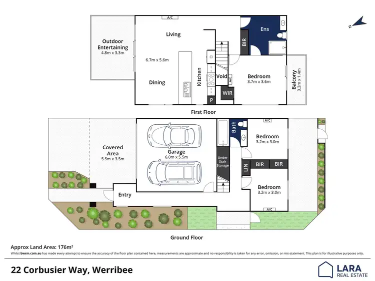Floorplan of Homely house listing, 22 Corbusier Way, Werribee VIC 3030