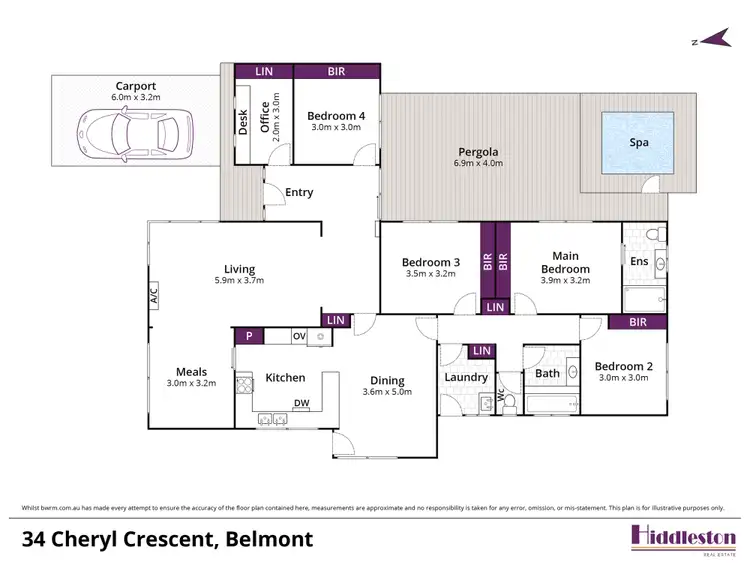 Floorplan of Homely house listing, 34 Cheryl Crescent, Belmont VIC 3216
