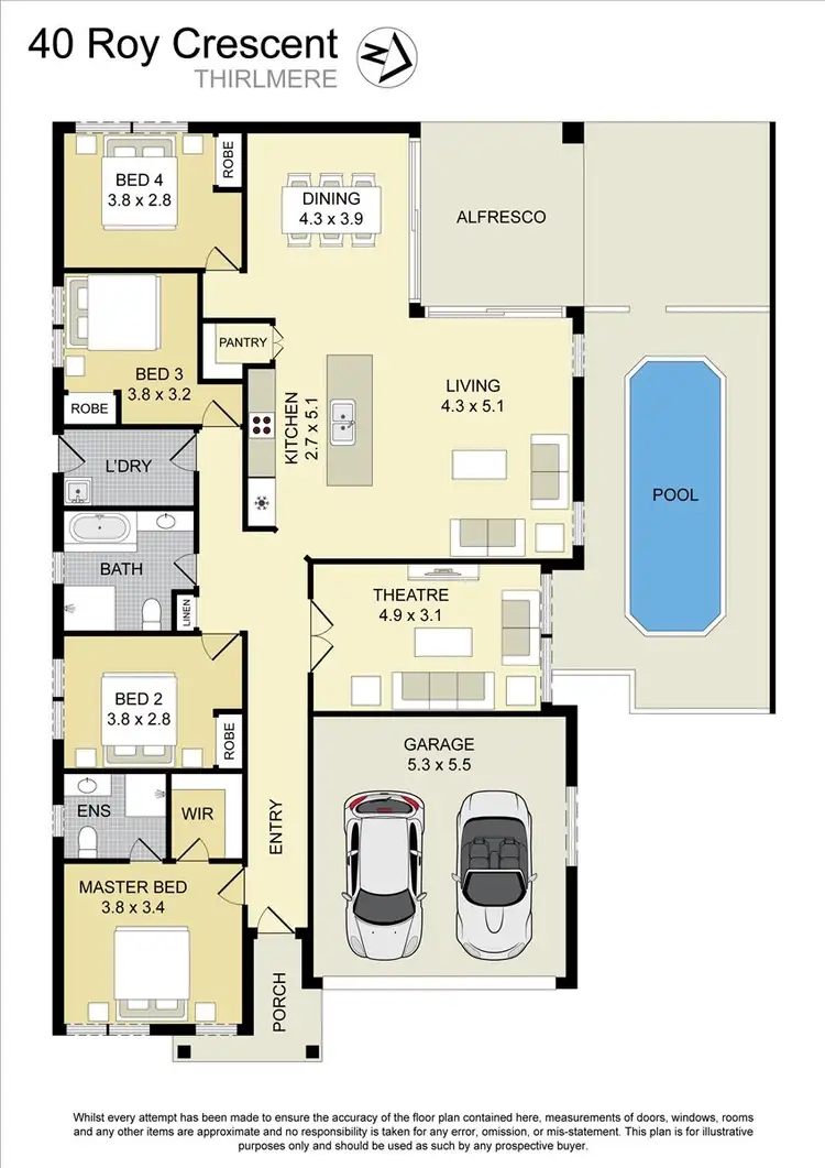 Floorplan of Homely house listing, 40 Roy Crescent, Thirlmere NSW 2572