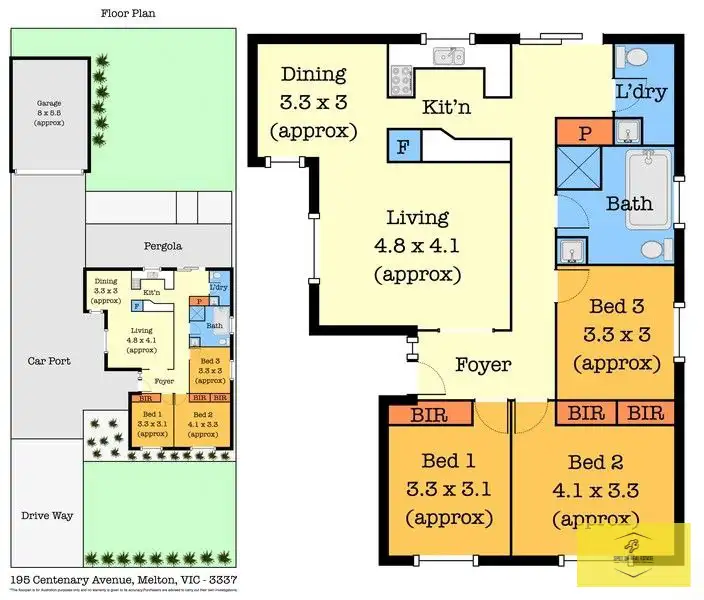 Floorplan of Homely house listing, 195 Centenary Avenue, Melton VIC 3337