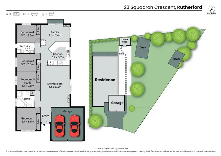 Floorplan of Homely house listing, 23 Squadron Crescent, Rutherford NSW 2320