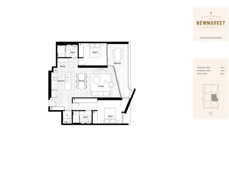 Floorplan of Homely unit listing, 303/6 Yarraman Avenue, Randwick NSW 2031