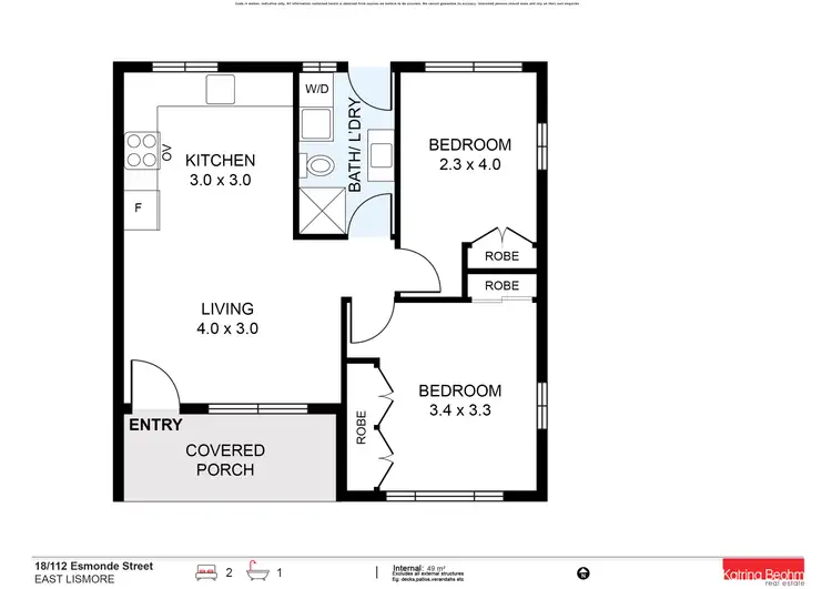 Floorplan of Homely unit listing, 18/112 Esmonde Street, East Lismore NSW 2480