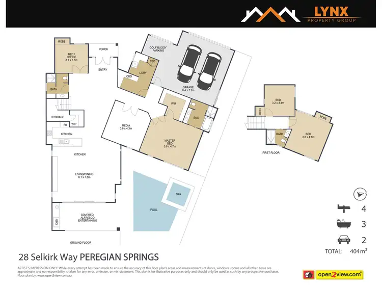 Floorplan of Homely house listing, 28 Selkirk Way, Peregian Springs QLD 4573