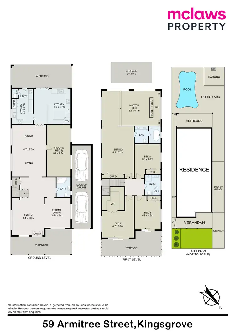 Floorplan of Homely house listing, 59 Armitree Street, Kingsgrove NSW 2208