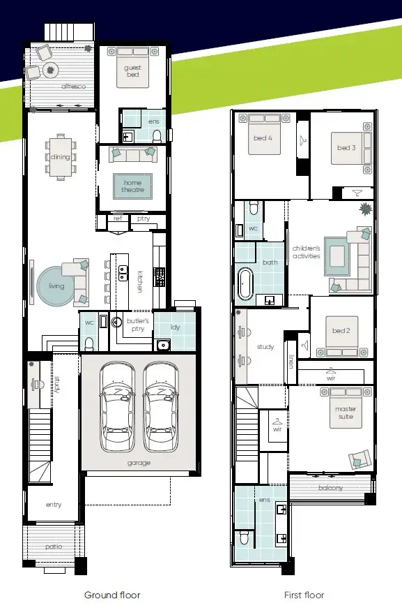 Floorplan of Homely house listing, 5 Bedrooms ( 3.5 Bath ) Home Theatre + Rumpus + Study + Double Garage, Gables NSW 2765