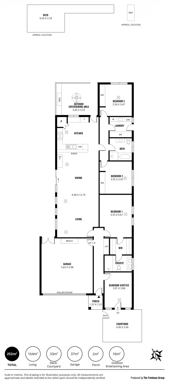 Floorplan of Homely house listing, 1B Brooker Avenue, Campbelltown SA 5074