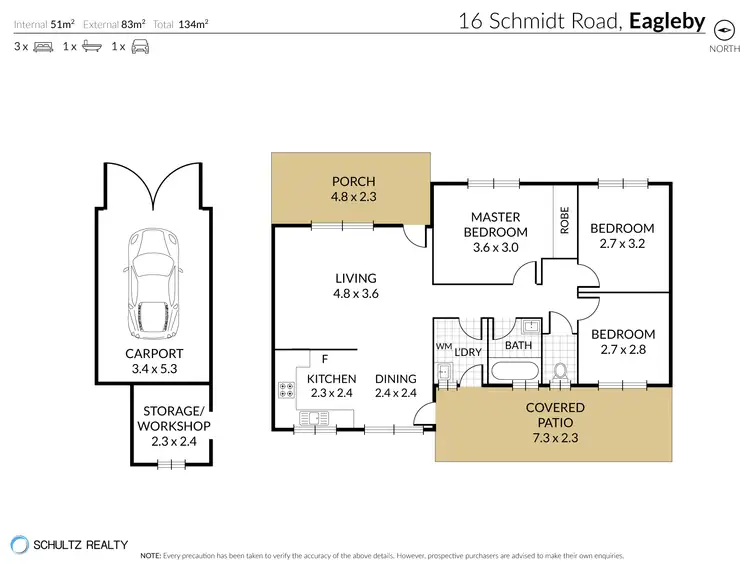 Floorplan of Homely house listing, 16 Schmidt Road, Eagleby QLD 4207