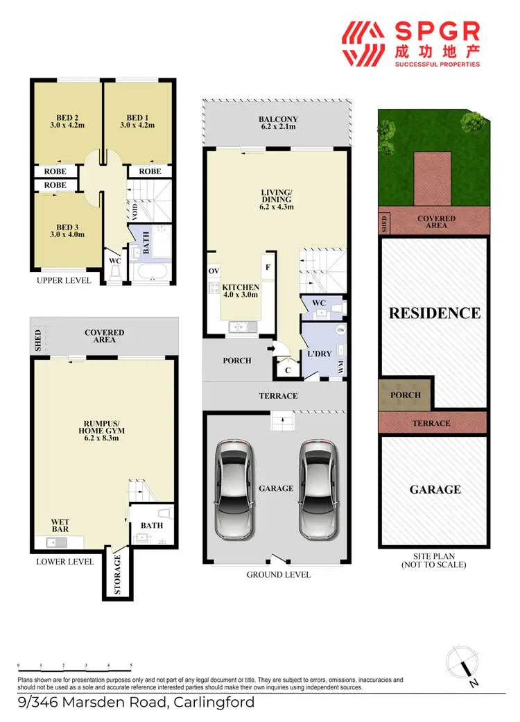 Floorplan of Homely townhouse listing, 9/346 Marsden Road, Carlingford NSW 2118