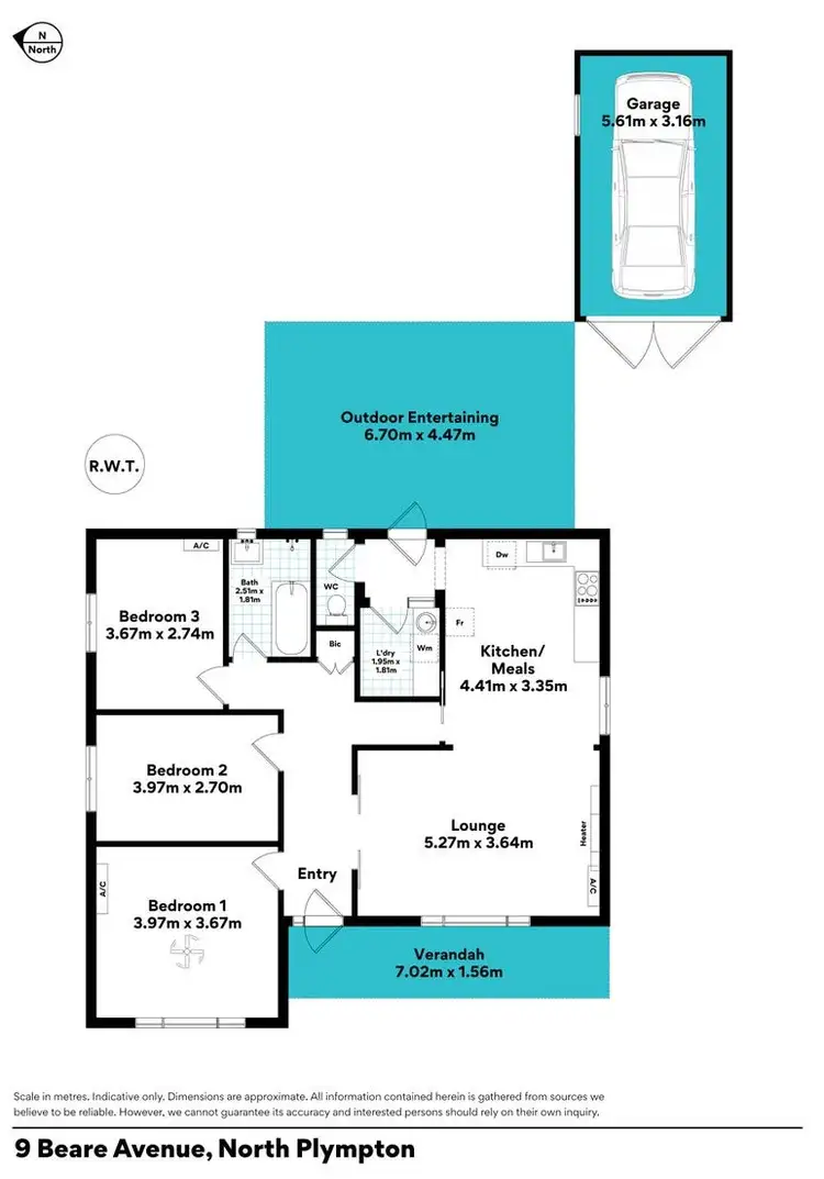Floorplan of Homely house listing, 9 Beare Avenue, North Plympton SA 5037