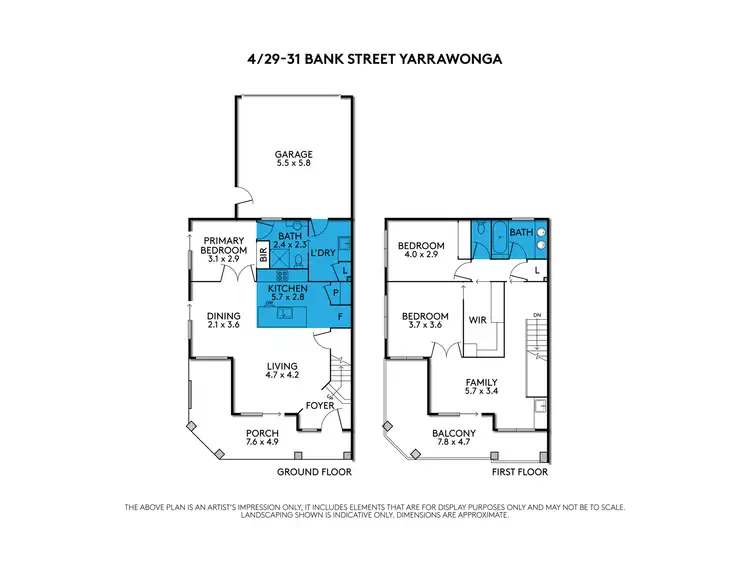 Floorplan of Homely townhouse listing, 4/29-31 Bank Street,, Yarrawonga VIC 3730